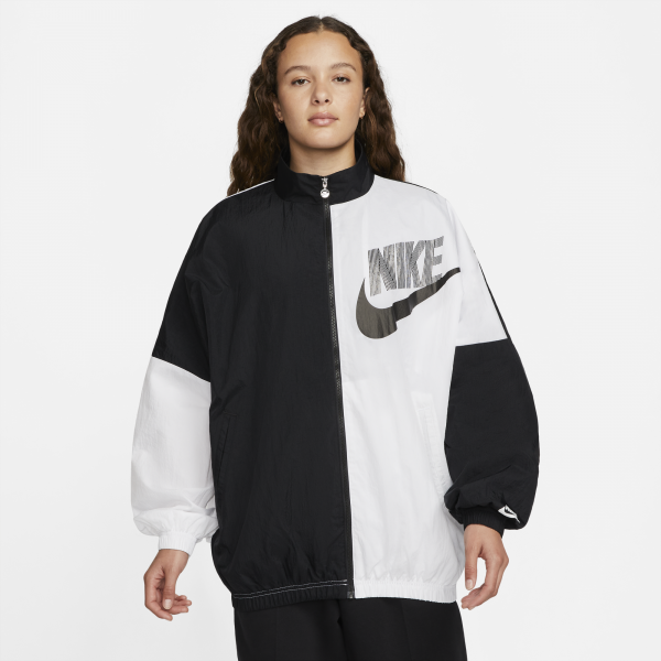 Black & White フルジップジャケット サイズ1 レディース 総柄 Nike - Women - DNC Woven Jacket - Black/White – Nohble