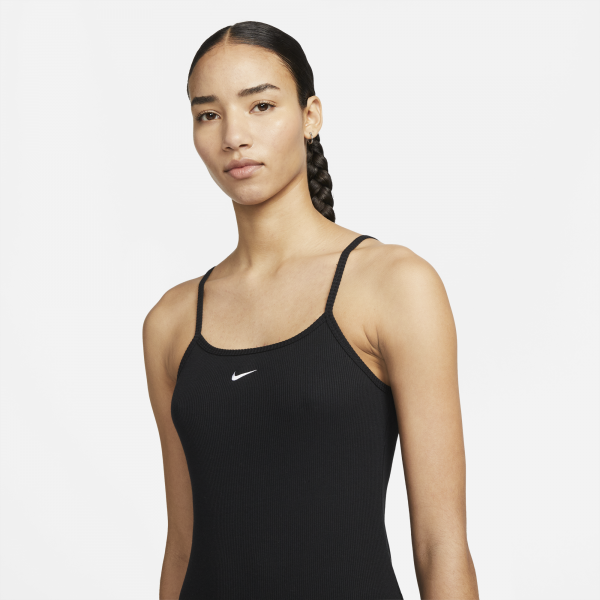 Nike - Women - Essential Ribbed Dress - Black/White Nohble Nike - Women - Essential Ribbed Dress - Black/White Nohble