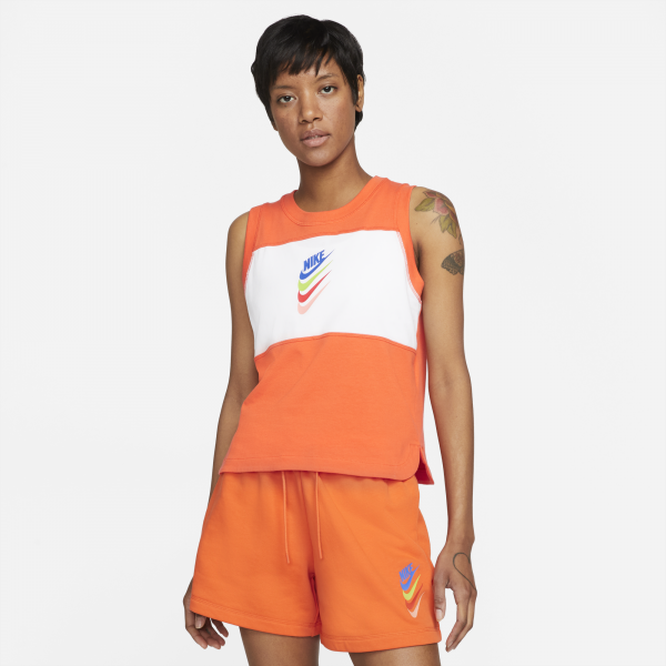 Orange nike gym 2024 top
