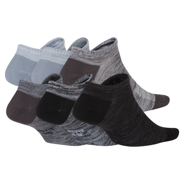 Nike - Accessories - Everyday Ankle Socks (6Pk) - Black/Grey