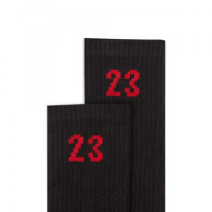 Jordan - Men - Essential Crew Socks (6 Pack) - Black/University Red