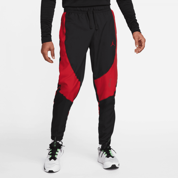Jordan - Men - Dri-FIT Woven Pants - Black/Gym Red