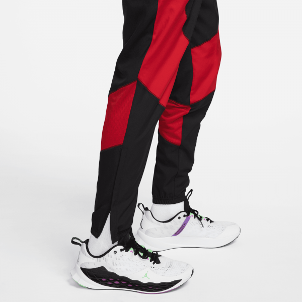Jordan Men Dri FIT Woven Pants Black Gym Red