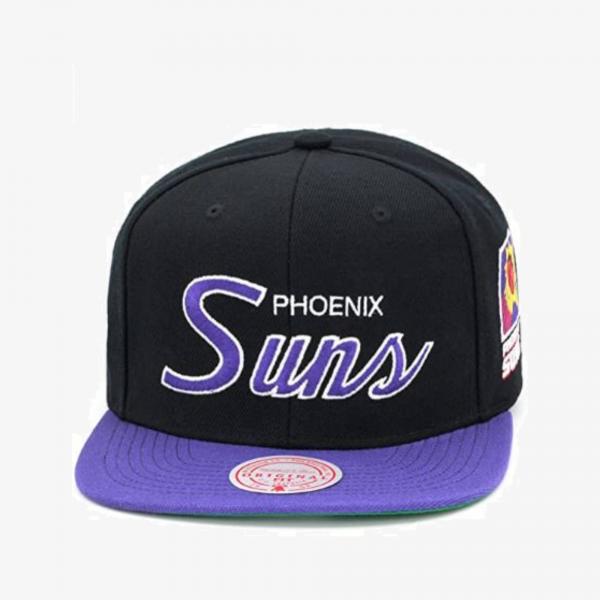 Mitchell & Ness Los Angeles LA Lakers Snapback Hat Cap White/Purple/Script