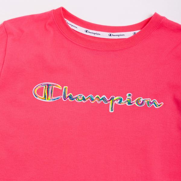 CHAMPION - Women - Paint Script Tee - Pink
