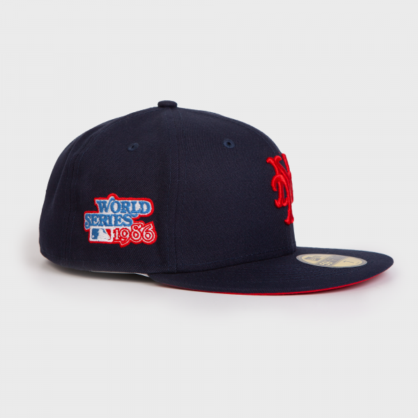 NEW ERA - Accessories - NY Mets 1986 WS Custom Fitted - Navy/Red - Nohble