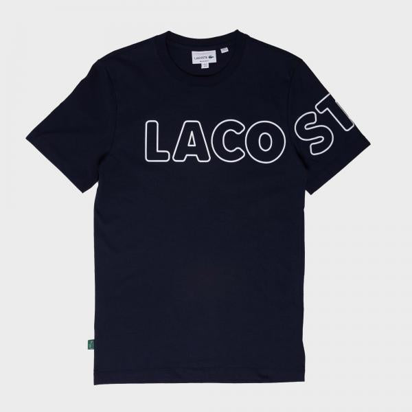 Lacoste - Men - Heritage Branded Tee - Navy