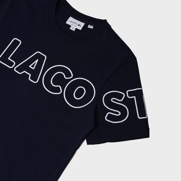 Lacoste - Men - Heritage Branded Tee - Navy