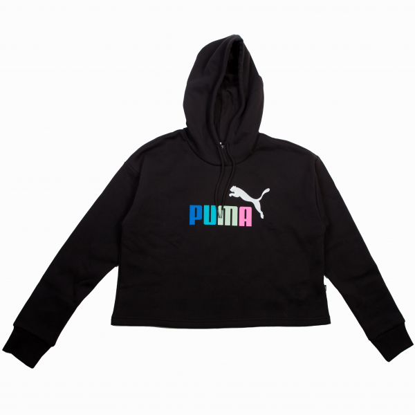 Ladies black puma hoodie sale