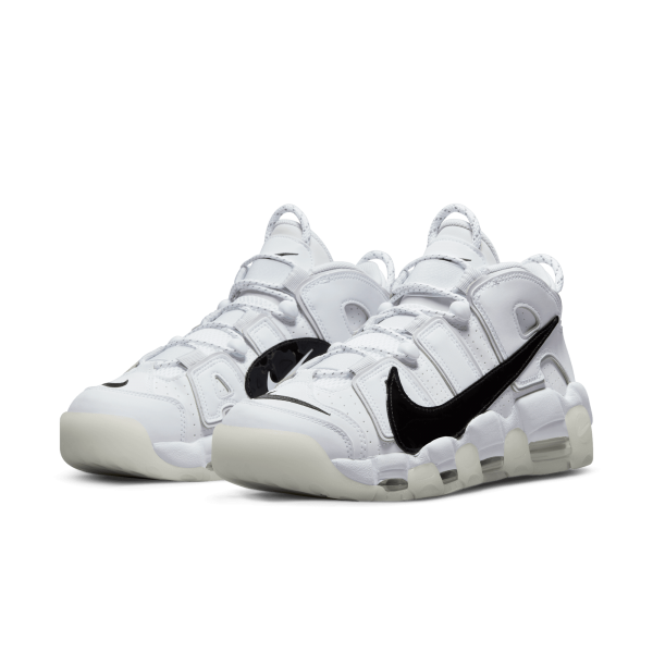 Nike air more uptempo white black discount