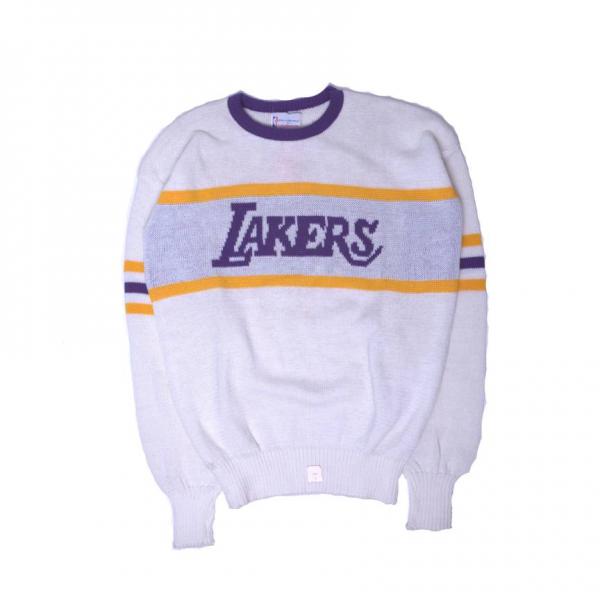 Vintage - Men - NBA Lakers Knit Sweater - White