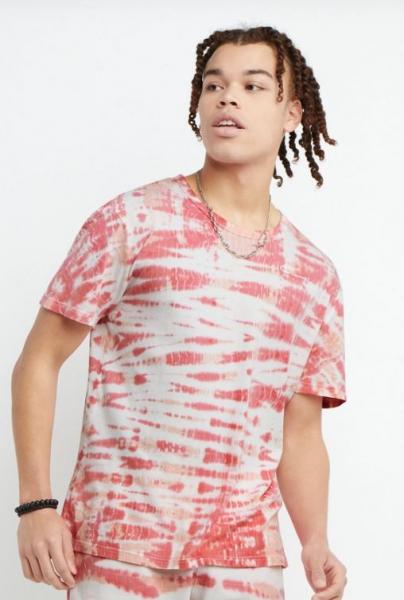 CHAMPION - Men - Wave Dye Lightweight Tee - Wave Dye Rose