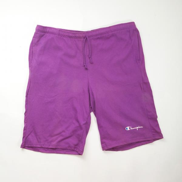 Vintage Men Champion Purple Cotton Shorts Purple