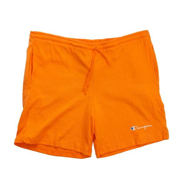 Vintage - Men - Champion Orange Cotton shorts - Orange