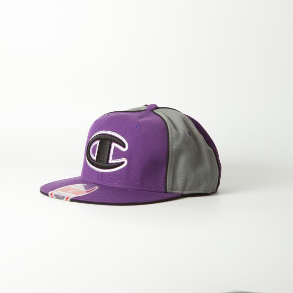 Vintage - Men - Champion Purple and Grey Fitted Hat - Purple