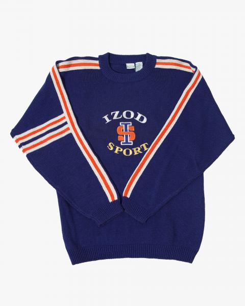 Vintage - Men - Izod - Sport Knit Sweater - Navy