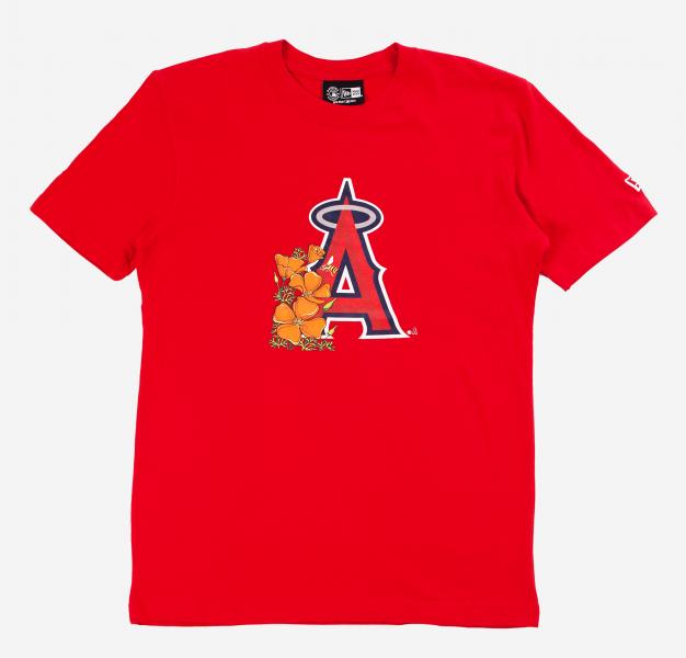 Los Angeles Angels California Angels Men's Short Sleeve T-Shirt Medium Red