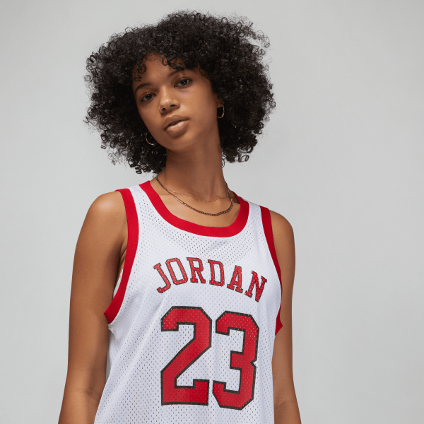 Jordan - Women - Jumpman 23 Jersey - White/Gym Red - Nohble