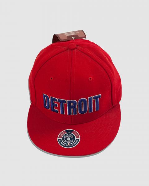 Vintage - Men - Hardwood Classics Detroit Pistons Fitted Hat - Red - Nohble
