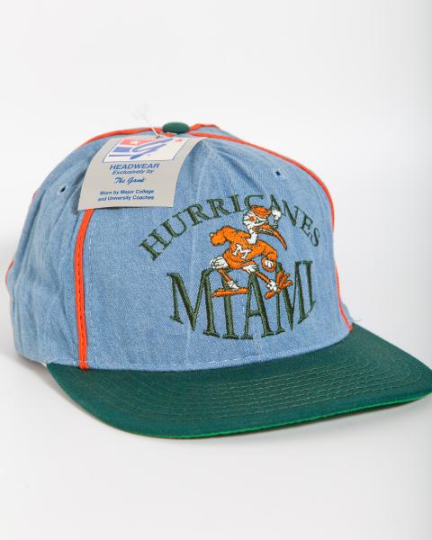 Vintage - Men - Game Miami Hurricanes Denim Snapback - Denim Blue