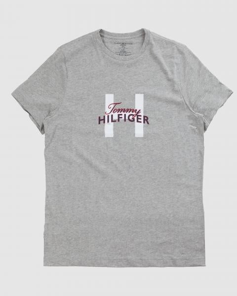 Tommy Hilfiger - Men - H Logo Tee - Heather Grey