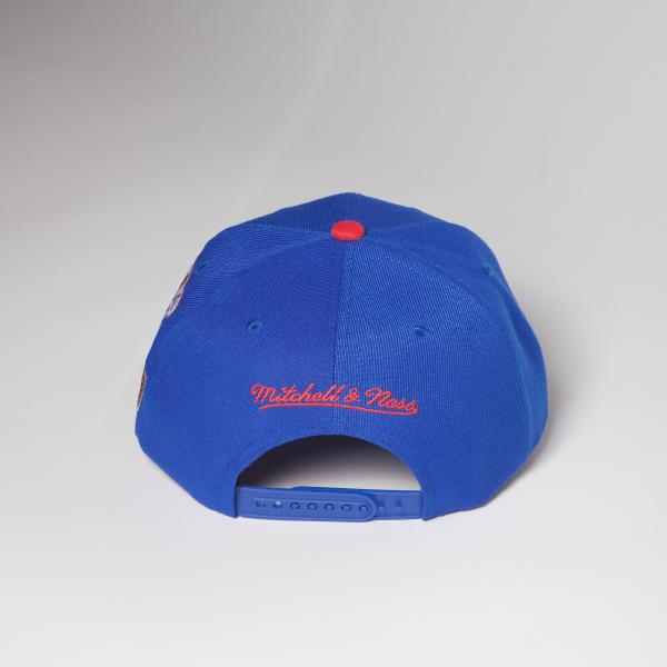 MITCHELL & NESS - Accessories - Philadelphia 76Ers Patch Overload Snapback - Navy/Red