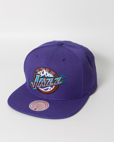 Utah Jazz Snapback Mitchell & Ness Script Side Patch Teal Purple Cap H – THE  4TH QUARTER