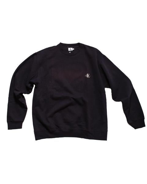 Vintage Men Calvin Klein Crewneck Sweatshirt Black Nohble