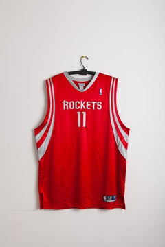 NEW Reebok NBA Houston Rockets Jersey Mens XL Blue Pinstripe