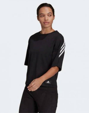 adidas - Three - - Women Black Stripes Nohble Tee Sportswear 