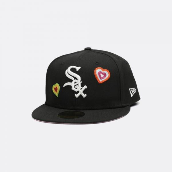 NEW ERA - Accessories - Chicago White Sox Chainstitch Heart Fitted - B -  Nohble