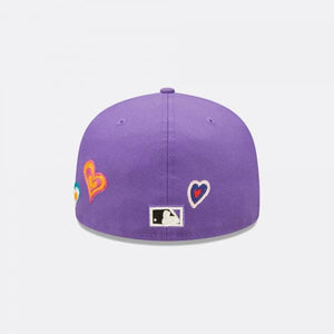 NEW ERA - Accessories - Arizona Diamondbacks Chainstitch Heart Fitted - Purple/Pink