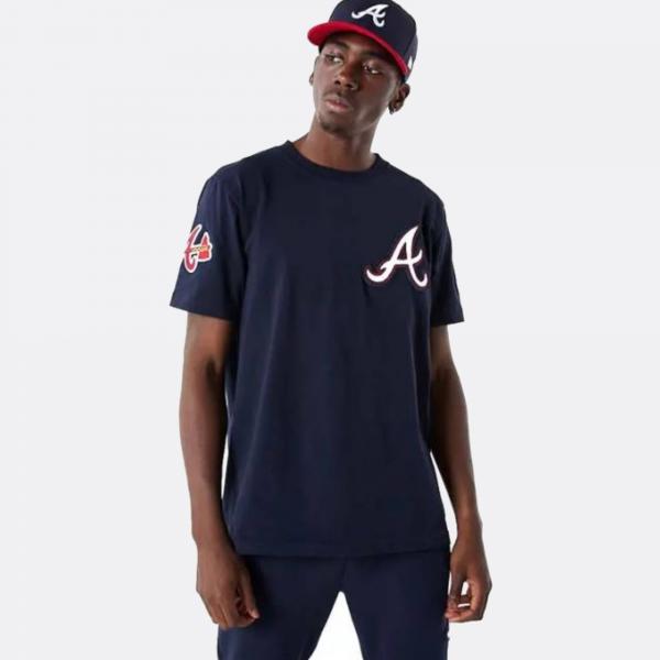 New Era Mens Atlanta Braves Braves World T-Shirt - Mens White