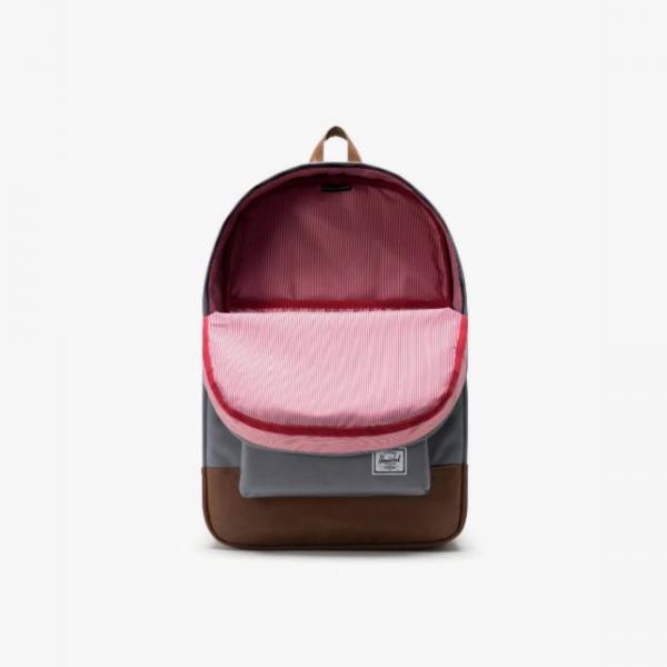 grey and brown herschel backpack Herschel Supply Heritage Mid Volume Backpack