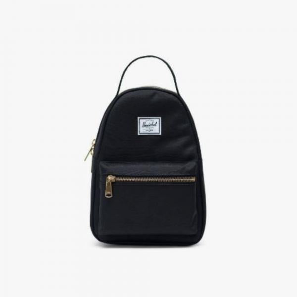 herschel backpack black with leather straps HERSCHEL SUPPLY - Accessories - Nova Mini Backpack