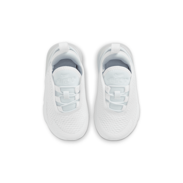 Nike - Boy - TD Air Max 270 - White/Metallic Silver
