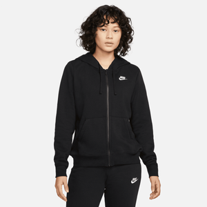 Nike - Women - Club Full-Zip Hoodie - Black/White