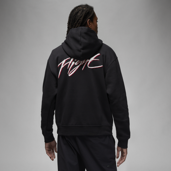 Jordan - Men - Essentials Flight Pullover Hoodie - Black/Fire Red