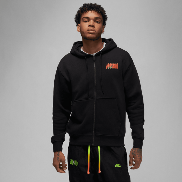 Jordan zip top hoodie black