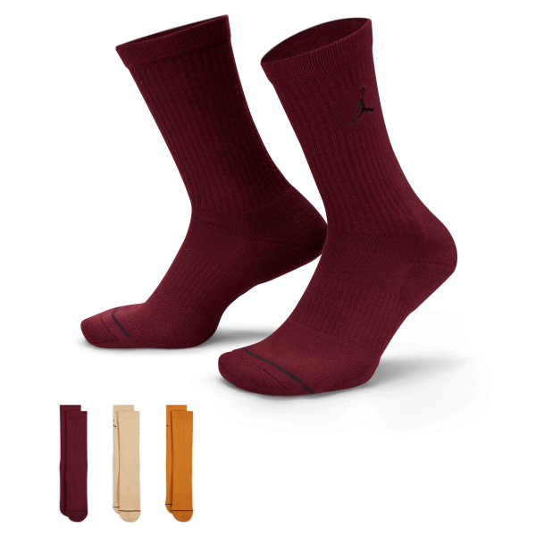 Jordan - Accessories - Dri-Fit Crew Sock (3 Pack) - Red