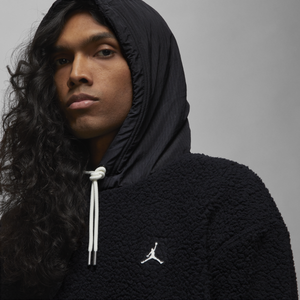 Jordan - Men - Essentials Fleece Winter Pullover - Black/Sail - Nohble