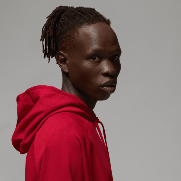 Jordan Men Sport Crossover Pullover Hoodie Gym Red Black