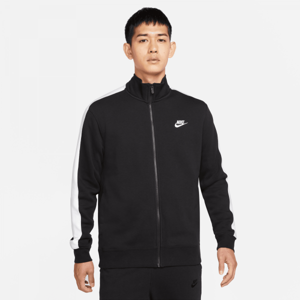 Nike Men Club BB Track Jacket Black White
