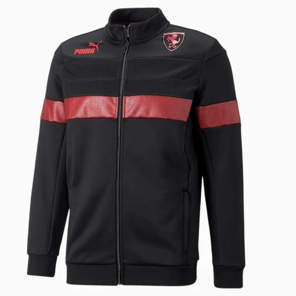 PUMA Men Ferrari Metal Energy Jacket Black Red Nohble
