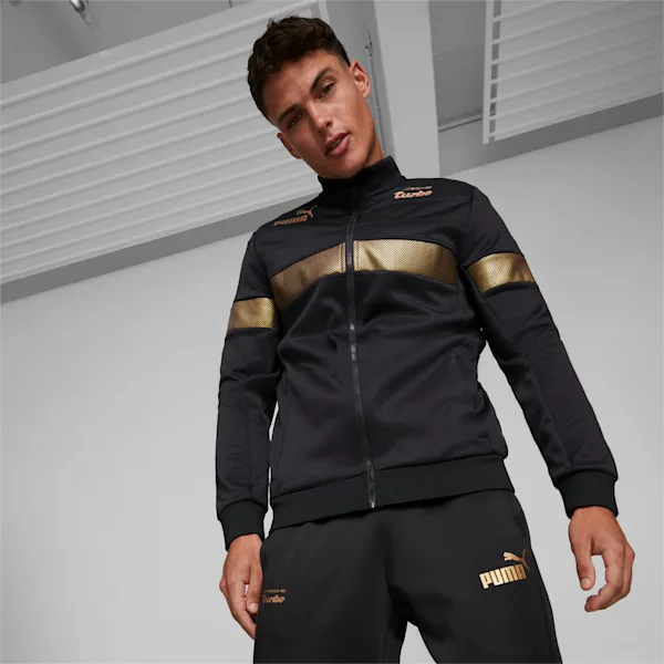 PUMA Men Porsche Metal Energy Jacket Black Gold