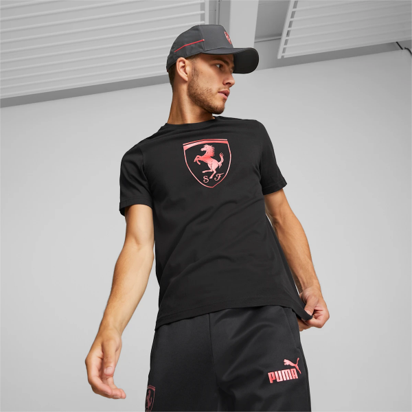 Puma Ferrari Tee Shirt - Black - Mens