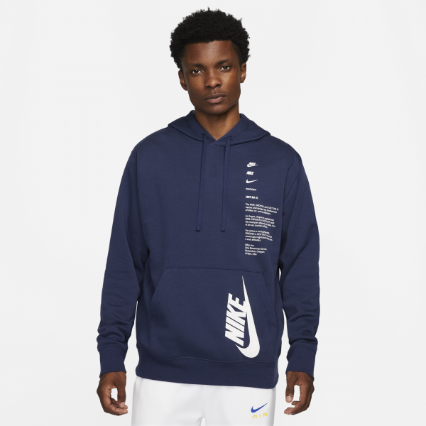 Nike - Men - Club Shoebox Pullover Hoodie - Midnight Navy – Nohble