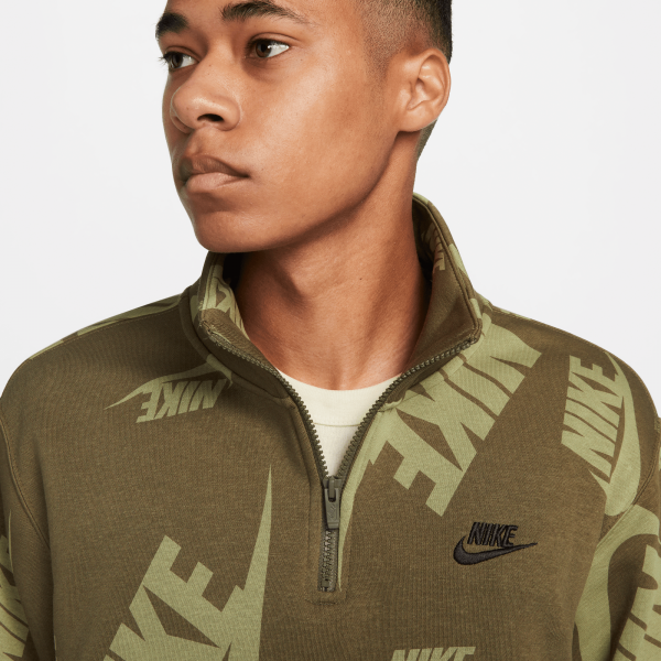 Nike club hotsell hoodie olive