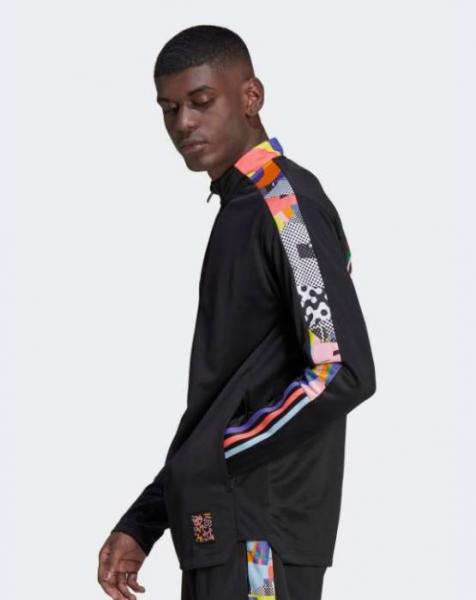 adidas - Men - Tiro Pride Jacket - Black/Multi-Color