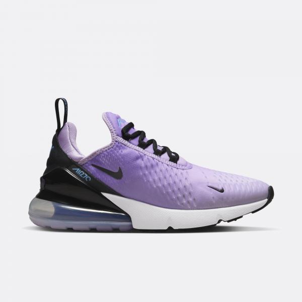 White & Purple Air Max 270 Sneakers